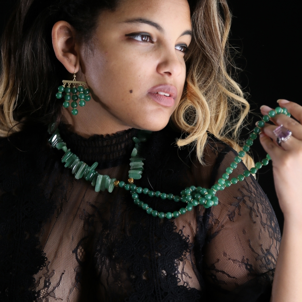 Aventurine Necklace | Galleria Alexxis